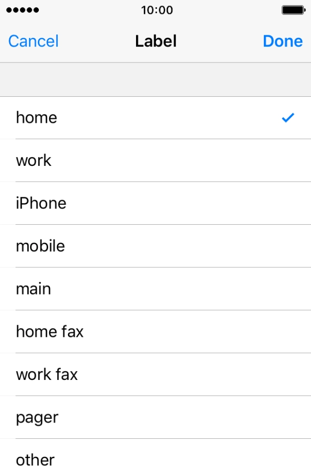 Press the required number type.