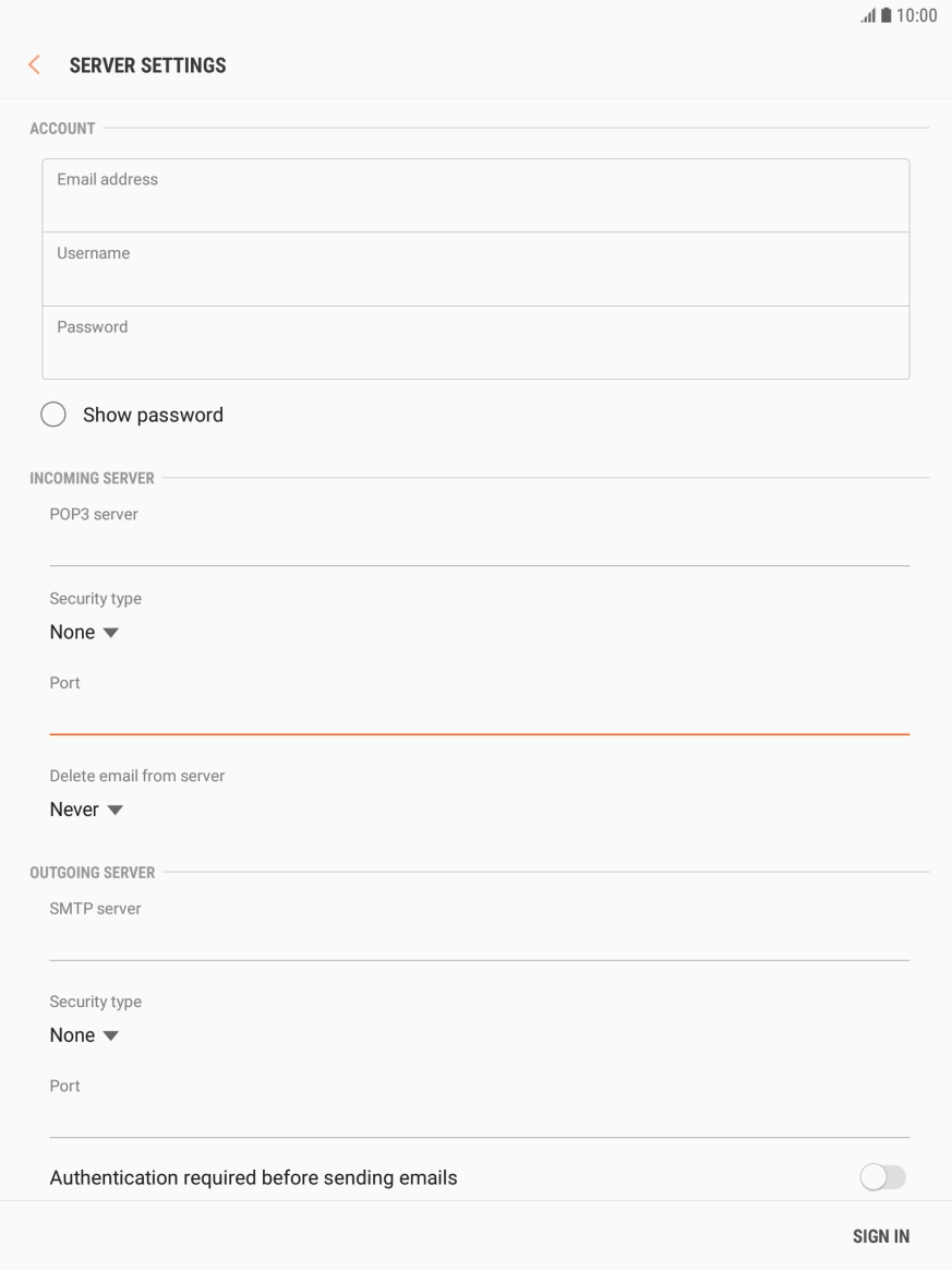 Press the drop down list below Press the drop down list below