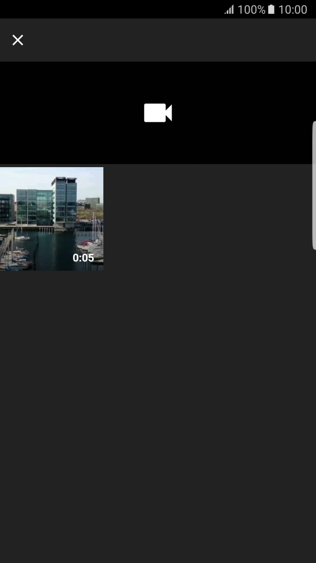 Press the required video clip. Press the required video clip.