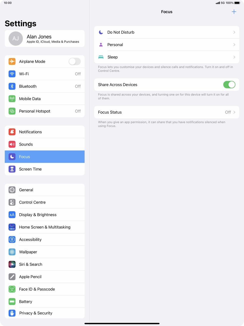 Press Do Not Disturb.