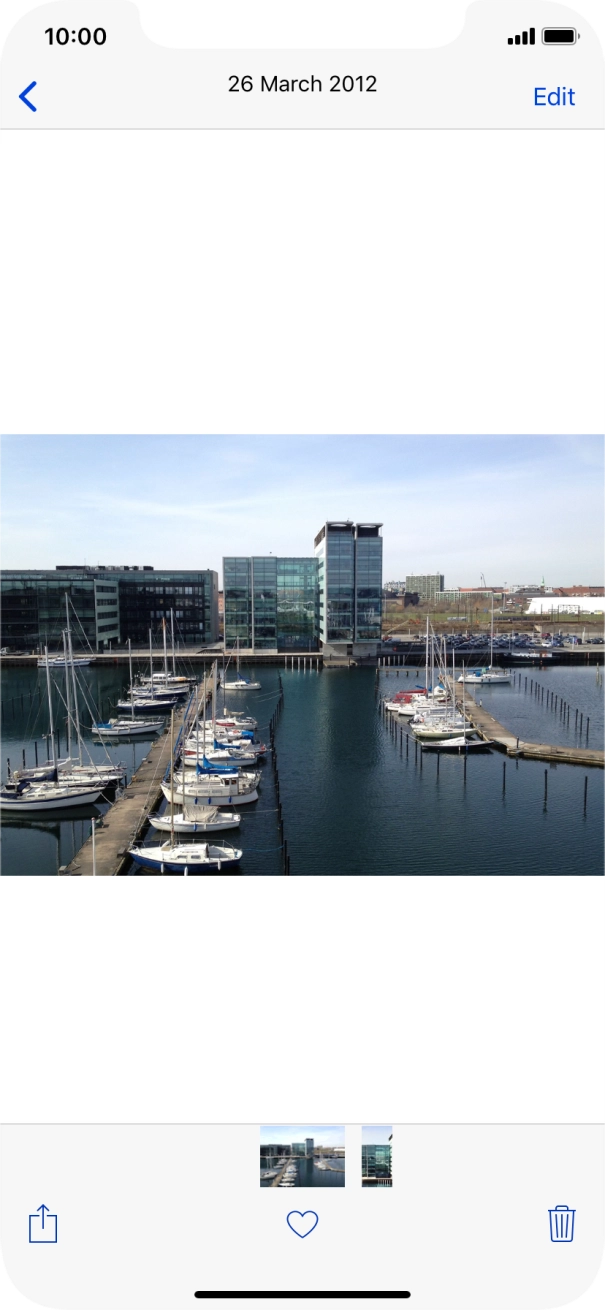 Press the share icon.