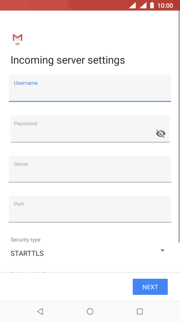 Press the field below 