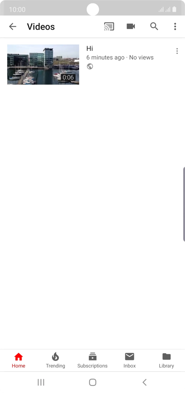 Press the search icon.