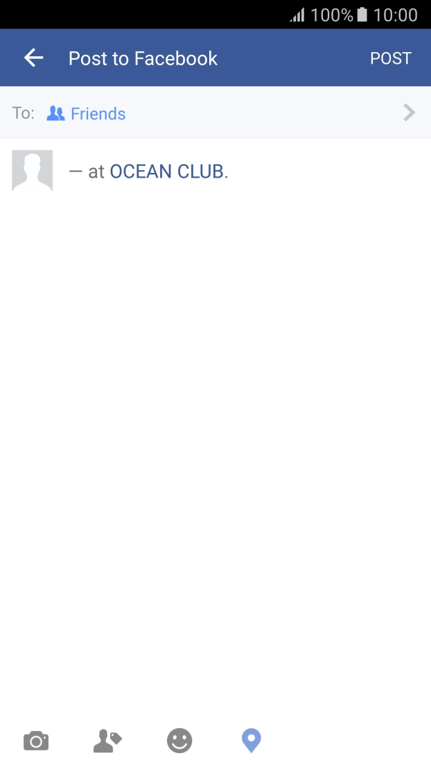 Press the text input field.