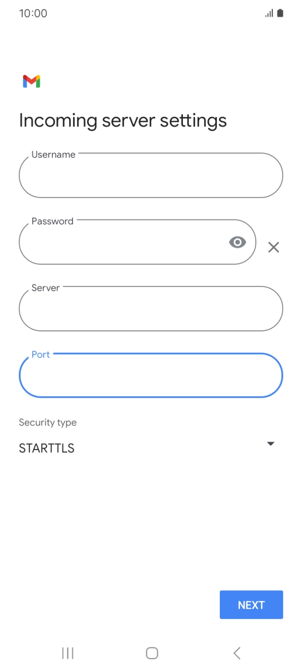 Press the drop down list below 