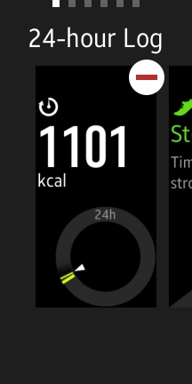 Press the remove widget icon.