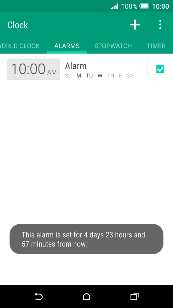 Press the Home key to return to the home screen.