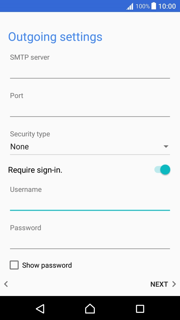 Press the field below 