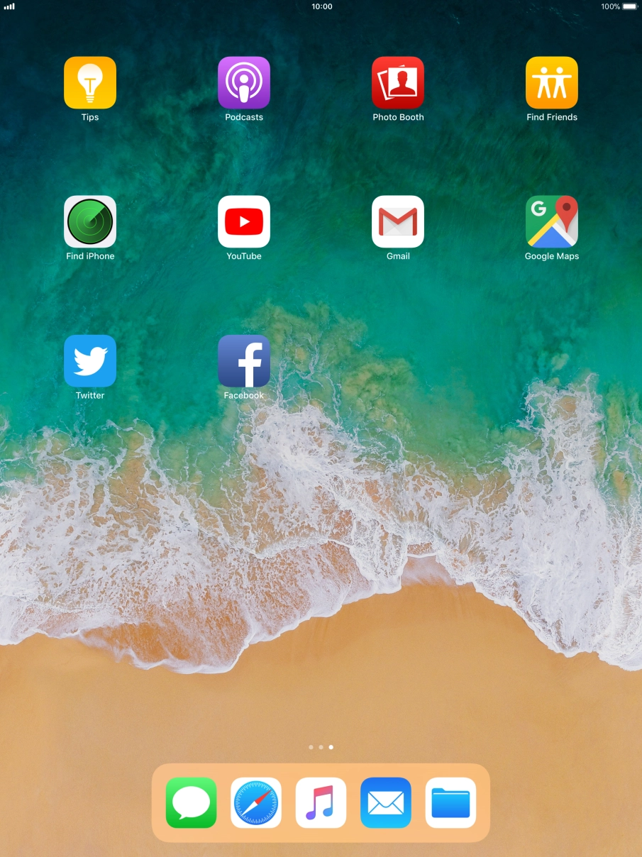 Press and hold the required app until the icons start to jiggle.