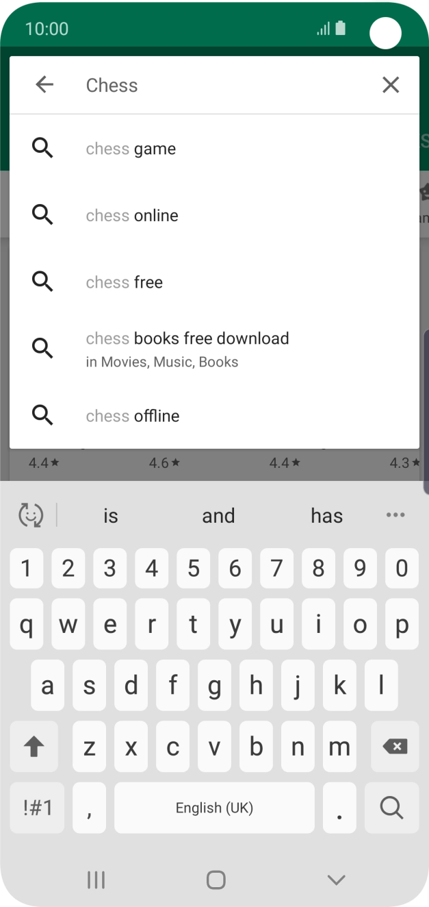 Key in the name or subject of the required app and press the search icon. Key in the name or subject of the required app and press the search icon.