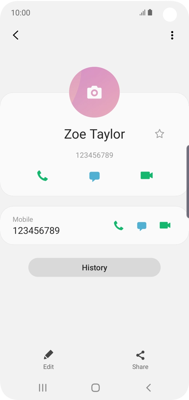 Press the Home key to return to the home screen.