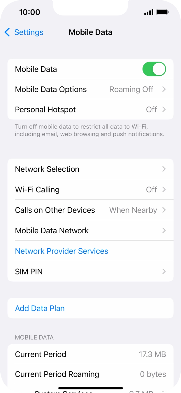 The total data usage is displayed next to Current Period.