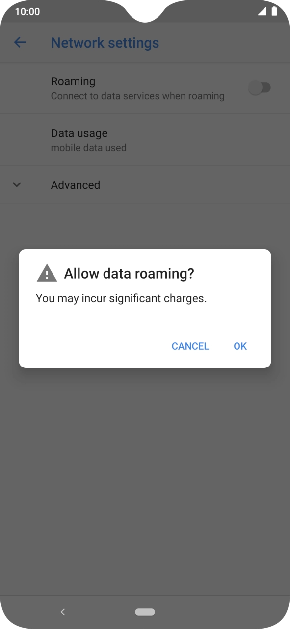 If you turn on the function, press OK.