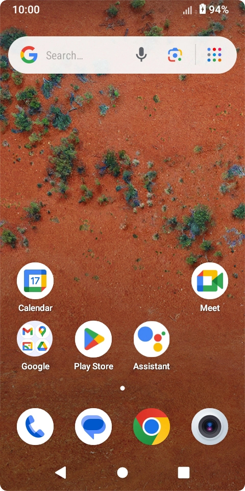 When the battery charging icon is displayed, the battery is charging.