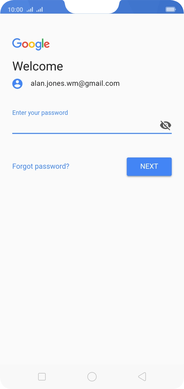 Press the field below 
