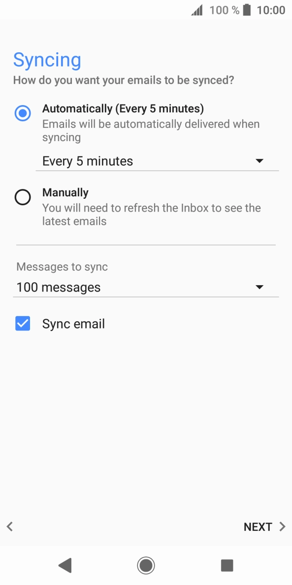 Press the drop down list below 
