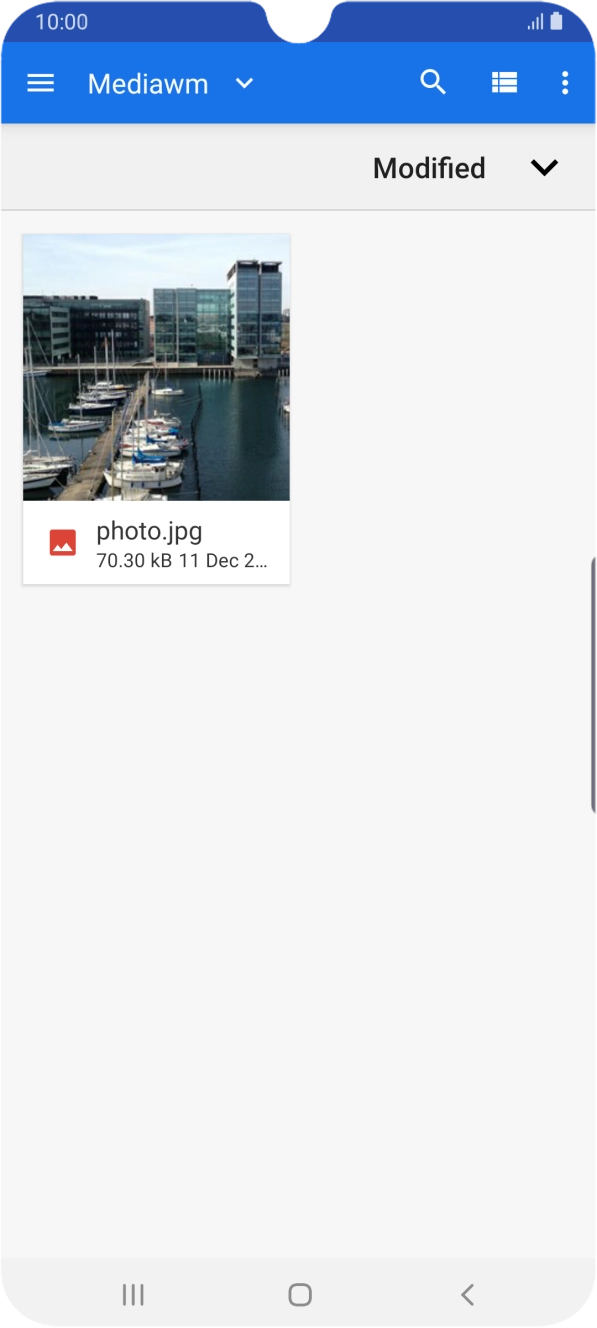 Press the required file.