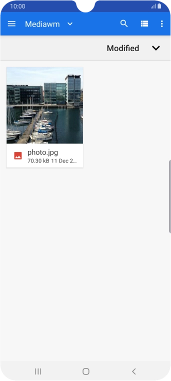 Press the required file. Press the required file.