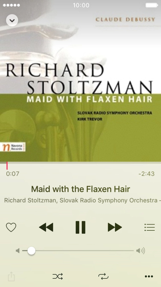 Press arrow right to go to the next audio file.