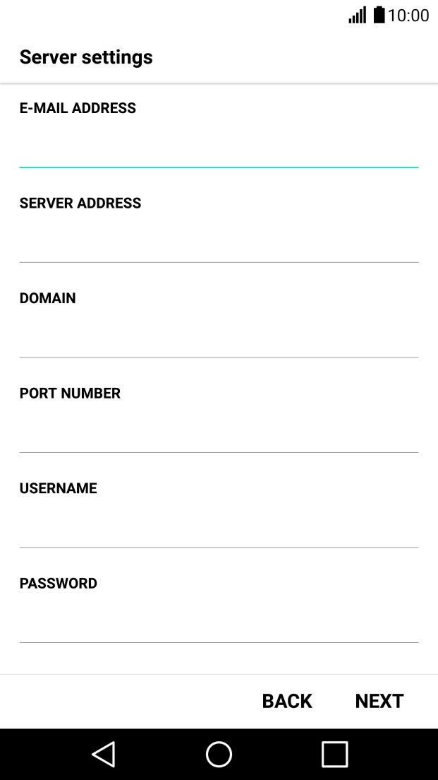 Press the field below 