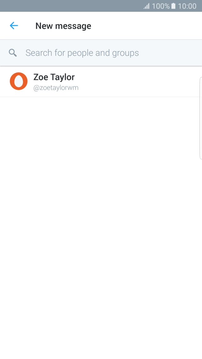 Press Search for people and groups.