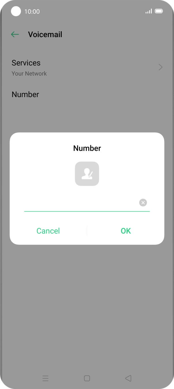 Key in +61101 and press OK.