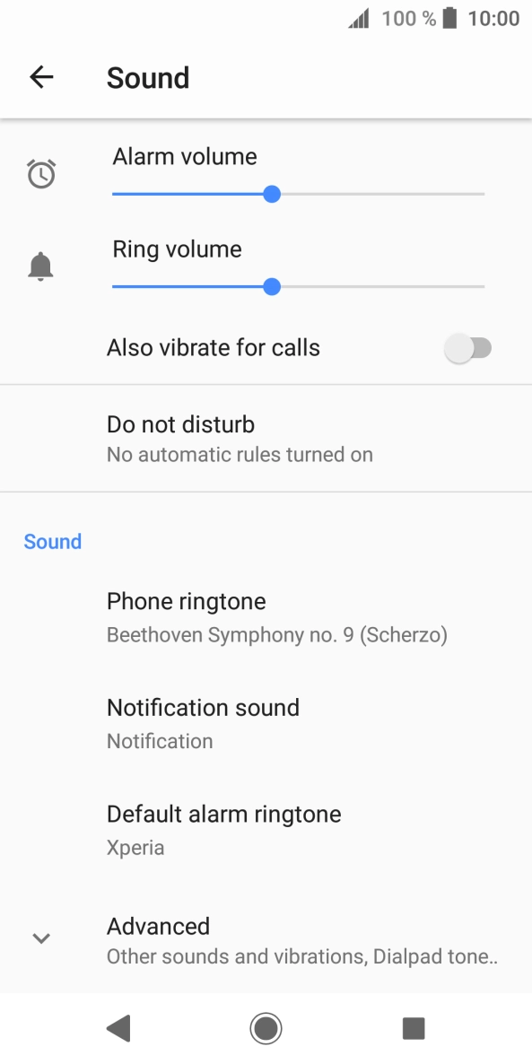 Press the Home key to return to the home screen.