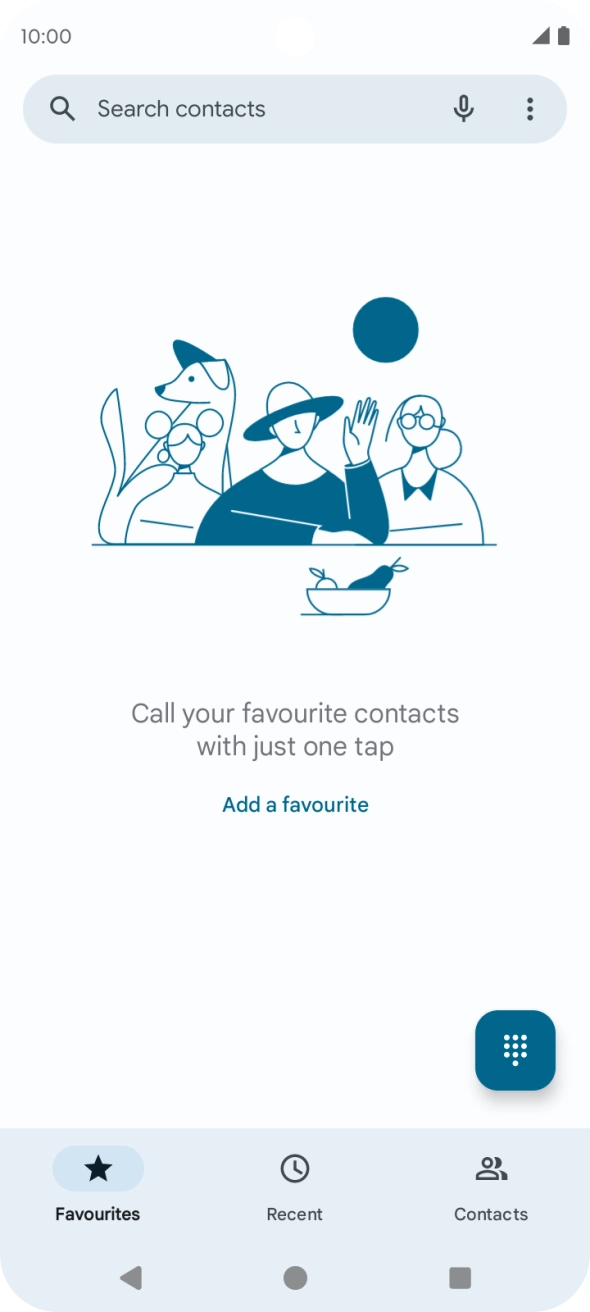 Press the menu icon.