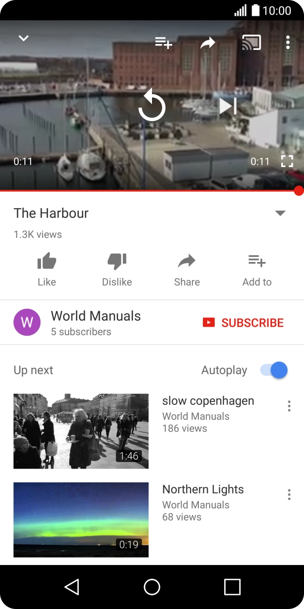 Press the Home key to return to the home screen.
