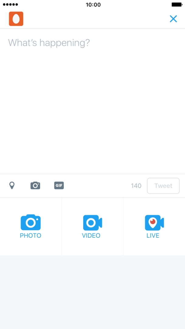 Press the text input field. Press the text input field.