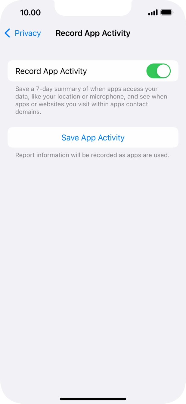Press Save App Activity.