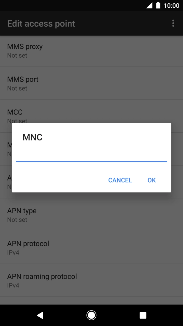 Key in 01 and press OK.