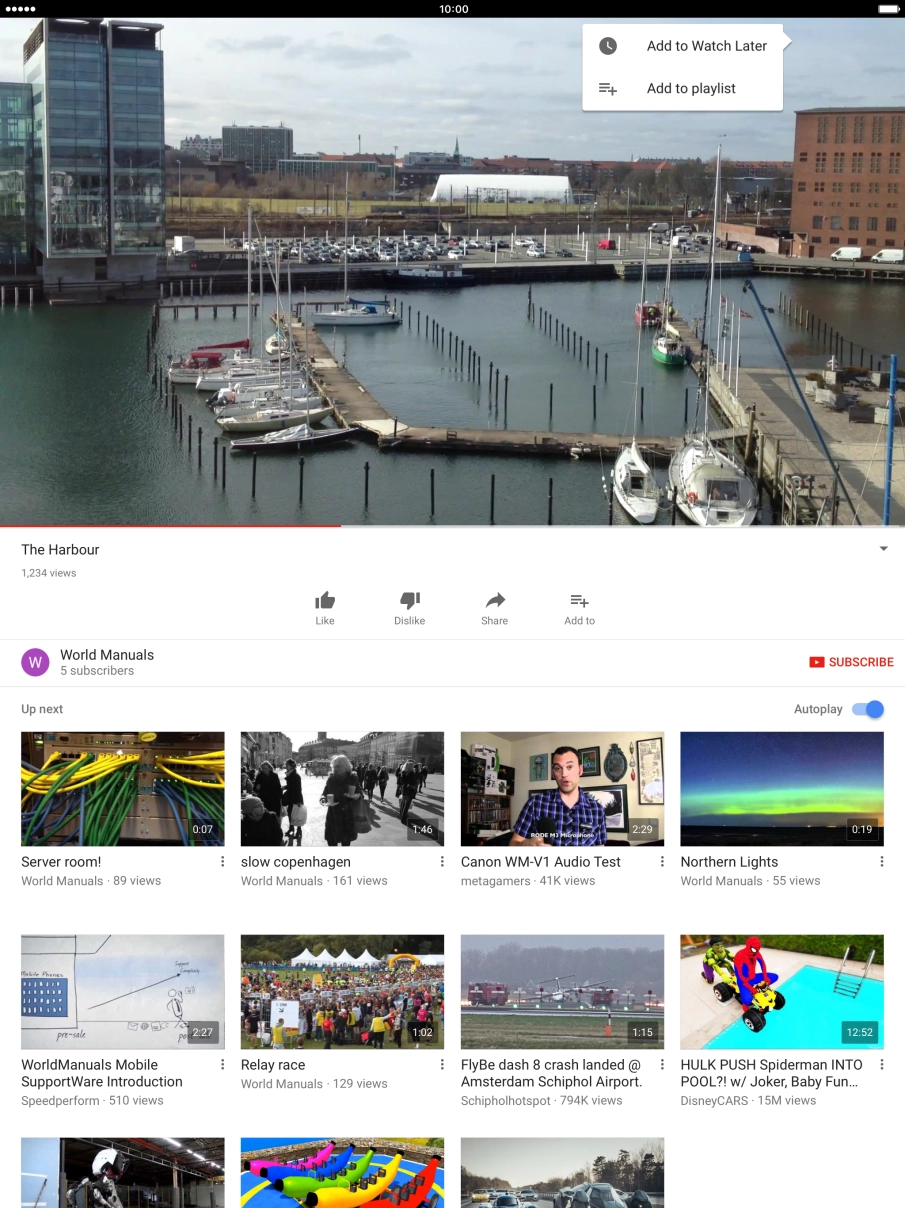 Press Add to playlist.