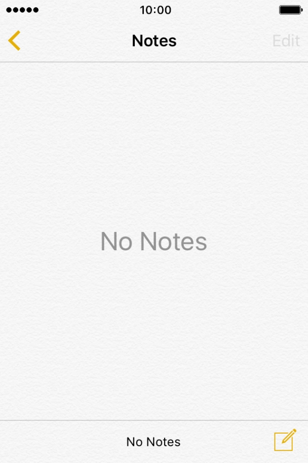 Press the new note icon and write the text for your note.