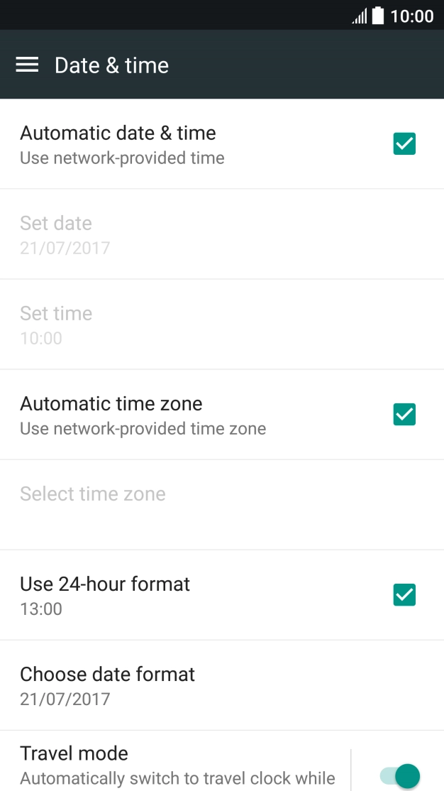 Press the Home key to return to the home screen.
