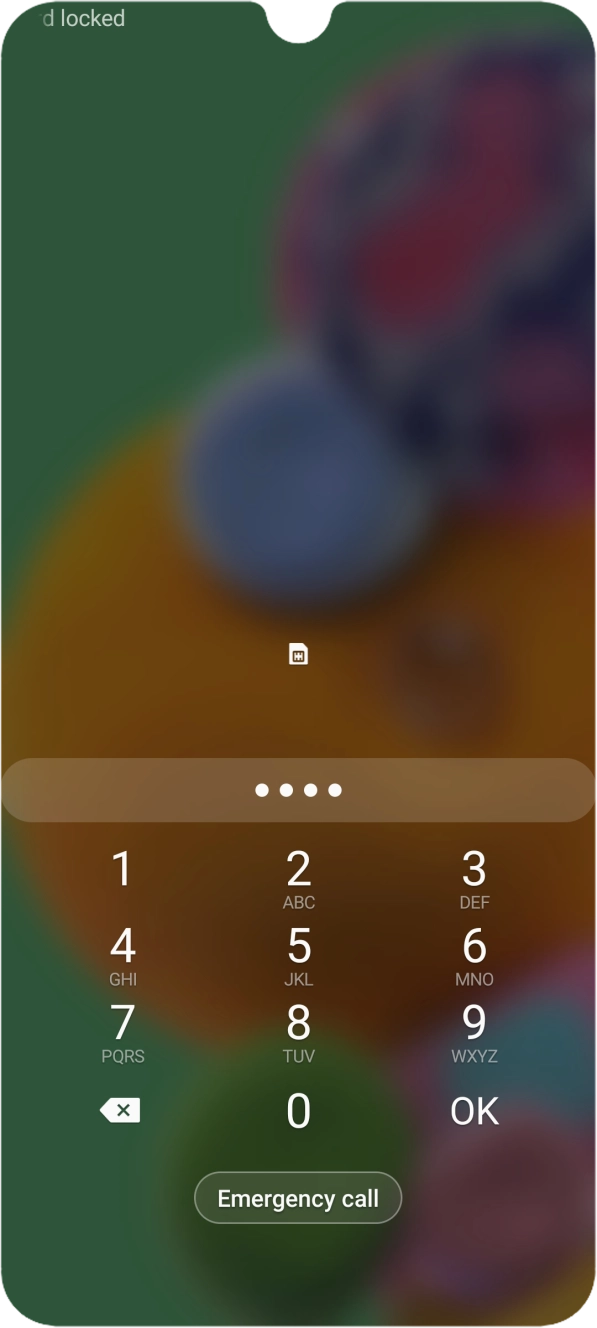 If you're asked to key in your PIN, do so and press OK.