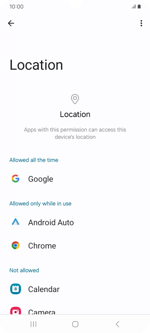 Press the required app. Press the required app.