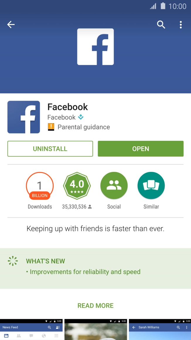 Press the Home key to return to the home screen.