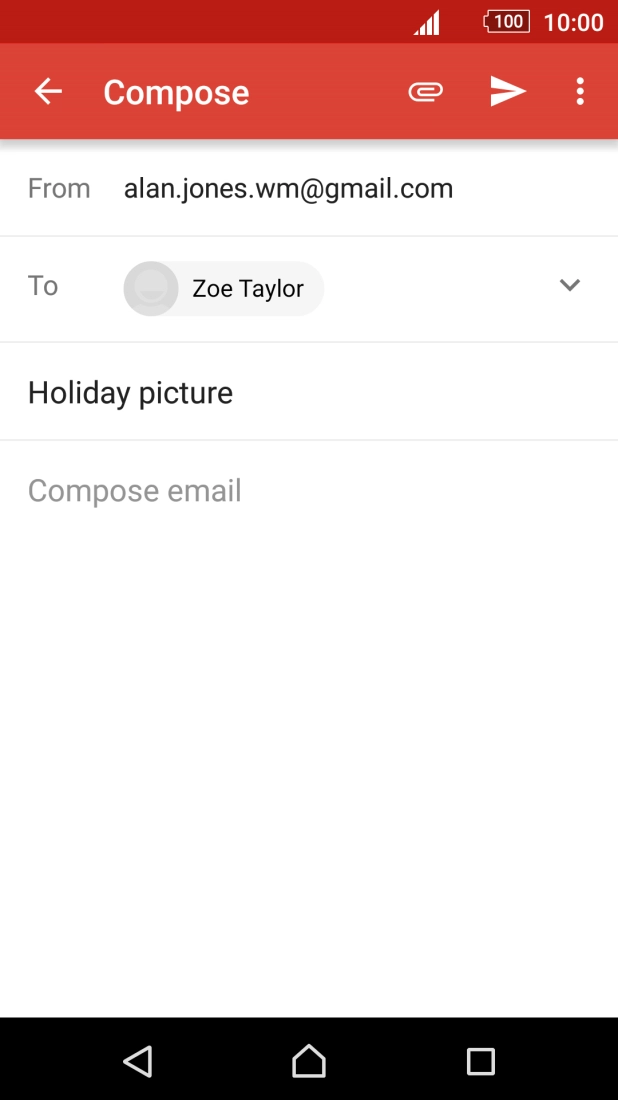 Press the text input field.