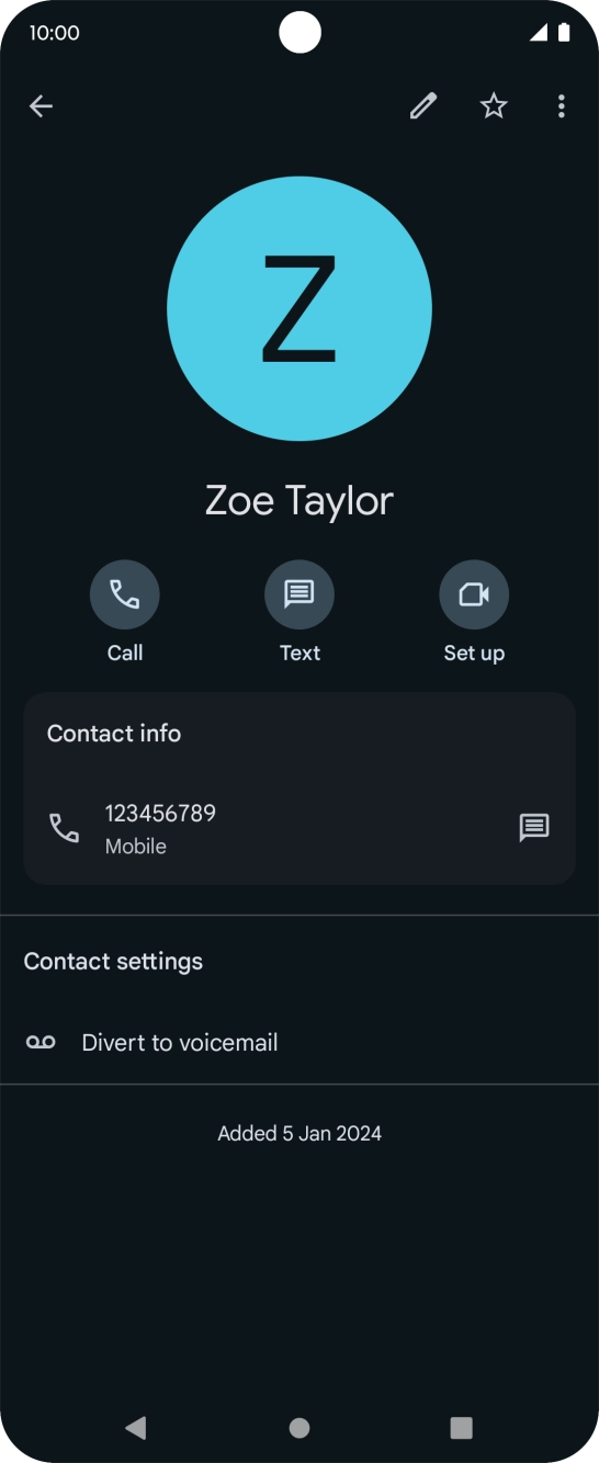 Press the Home key to return to the home screen.