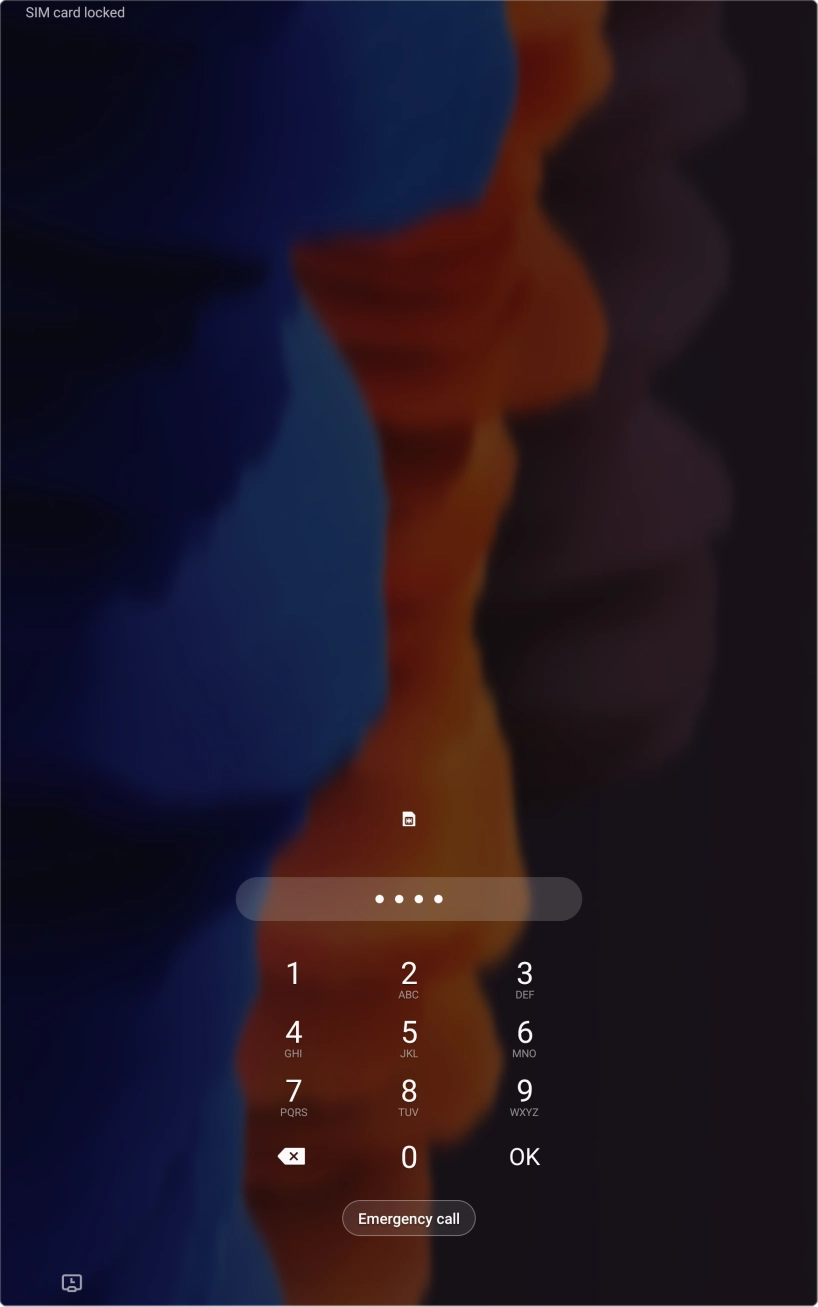 If you're asked to key in your PIN, do so and press OK.