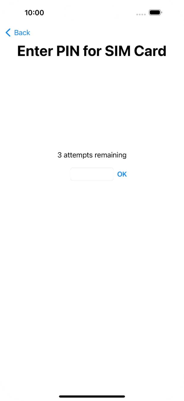 If your SIM is locked, key in your PIN and press OK.