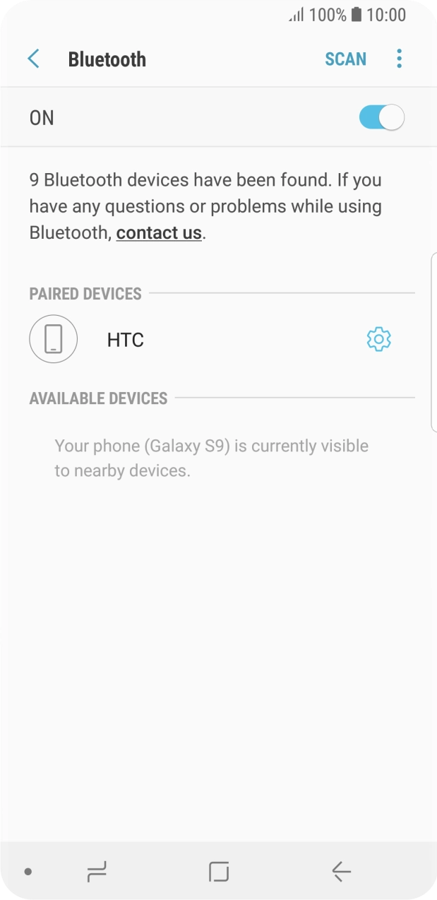 Press the Home key to return to the home screen.