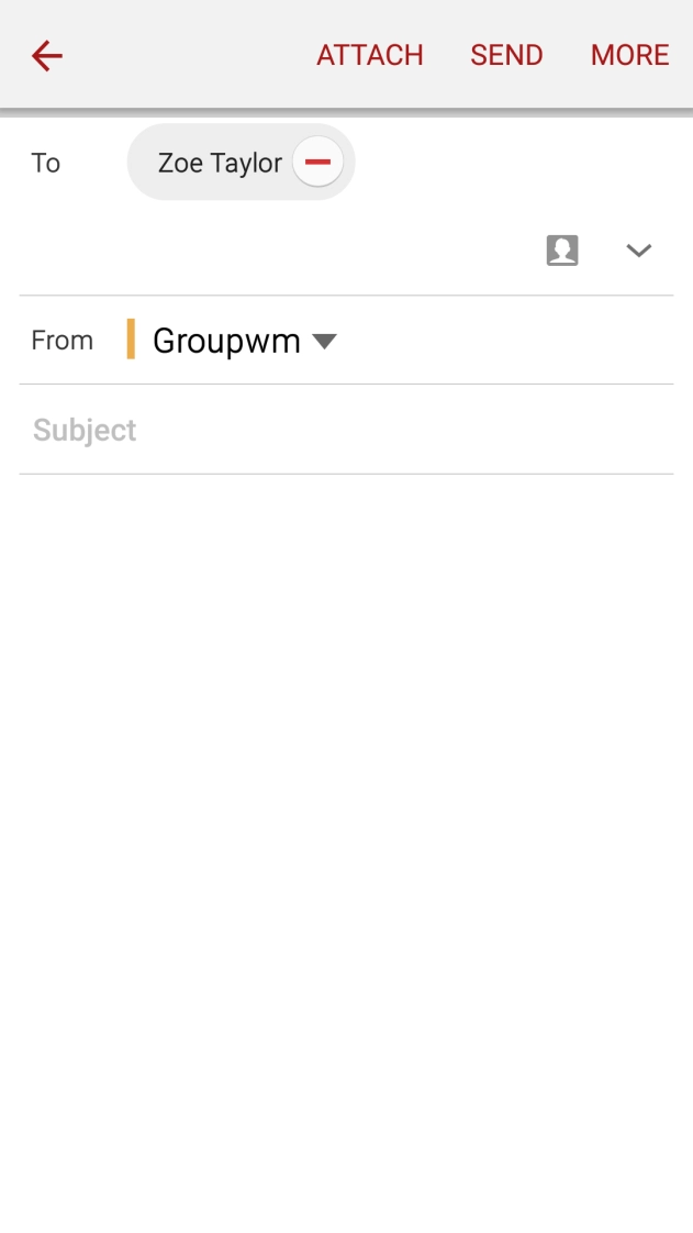 Press Subject and key in the required subject.