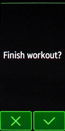 Press the confirm icon.