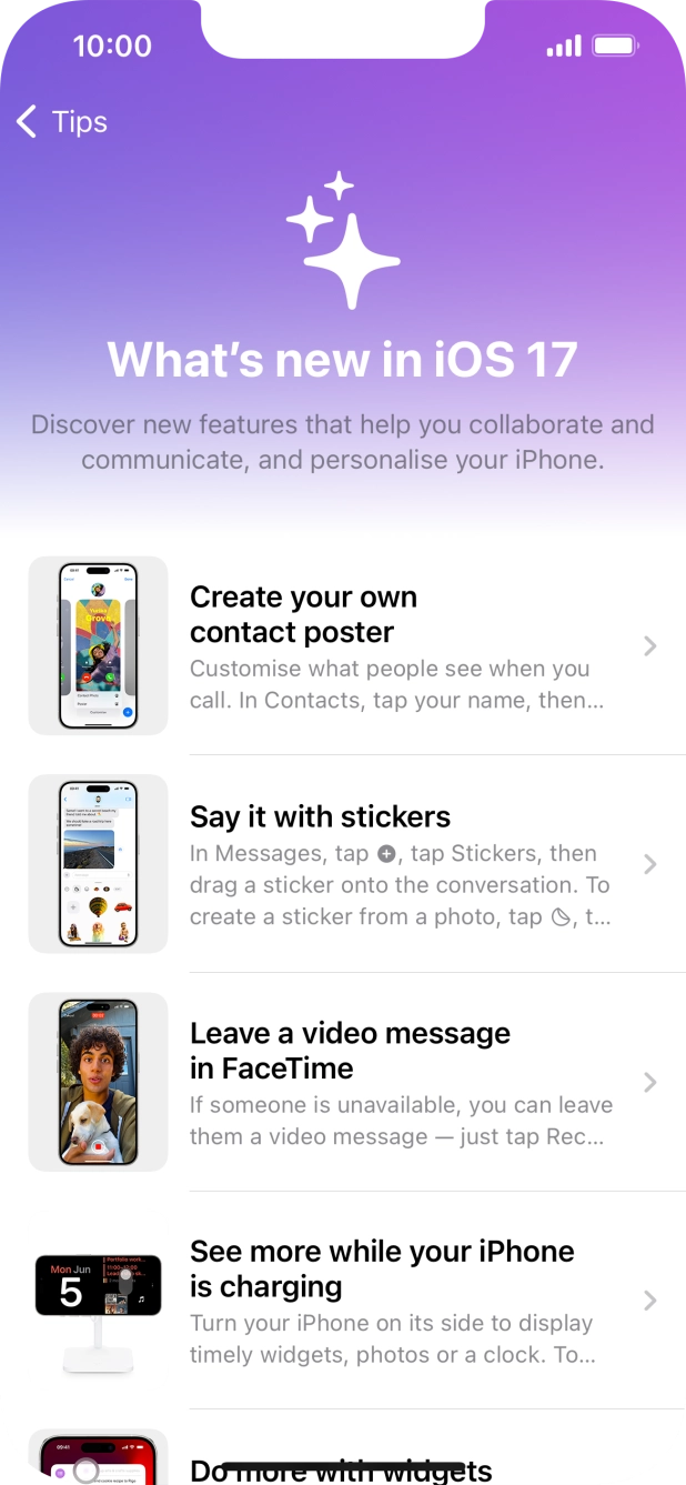 Slide your finger upwards starting from the bottom of the screen to return to the home screen.