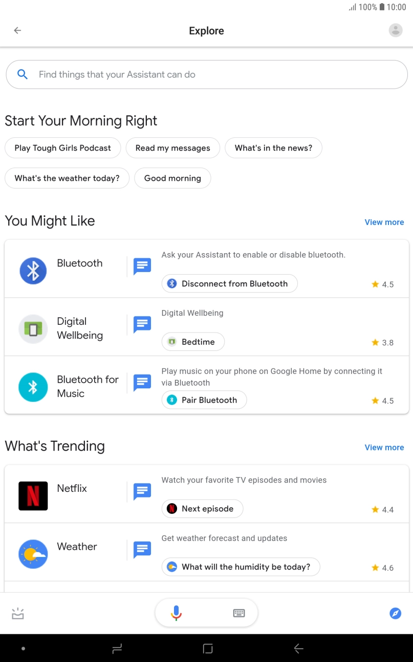 Press the profile icon.