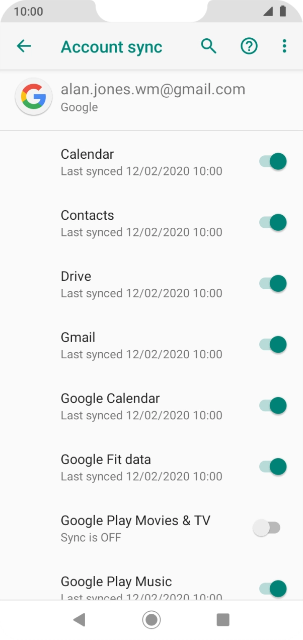 Press the Home key to return to the home screen.