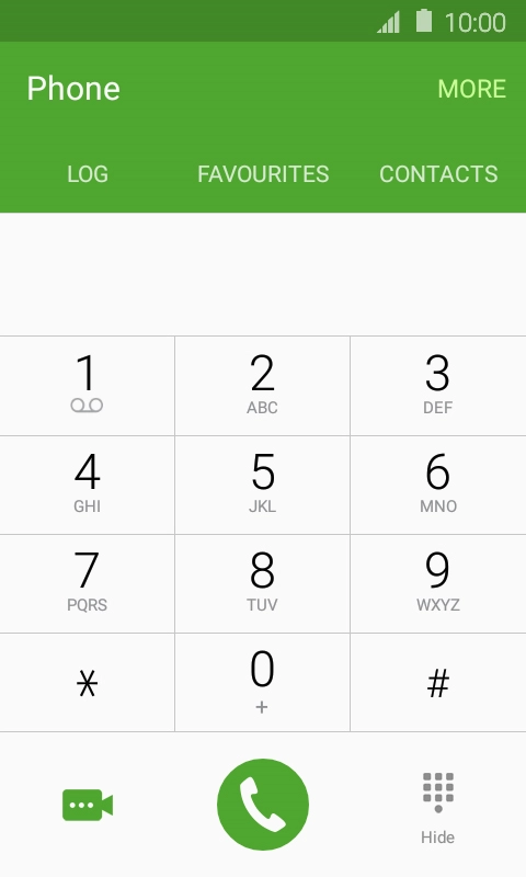 Press the Home key to return to the home screen.
