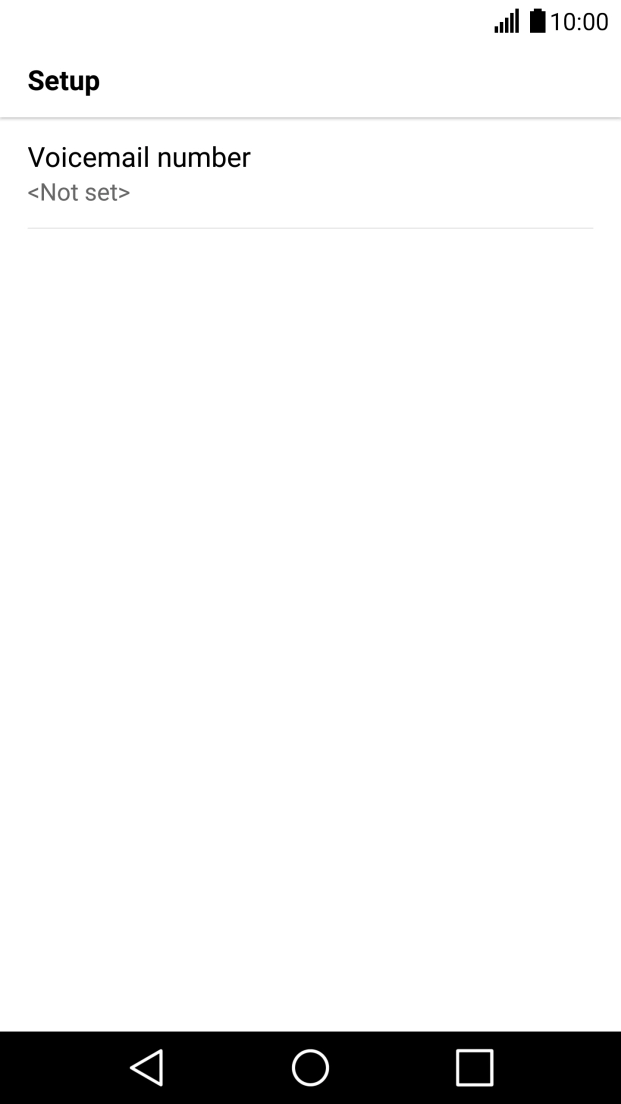 Press Voicemail number.